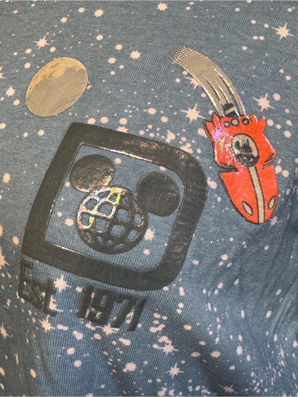 EUC Disney Adult Spirit Jersey - Retro Magic Kingdom Tomorrowland - Picture 7 of 9
